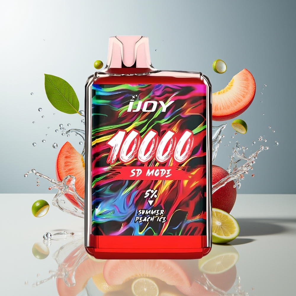 Finland tukku IJOY SD10000 Kertakäyttöinen Vape - 10000 Puffs (10000 savuketta), 20ml esitäytetty nestekapseli (20ml), 5% nikotiinia