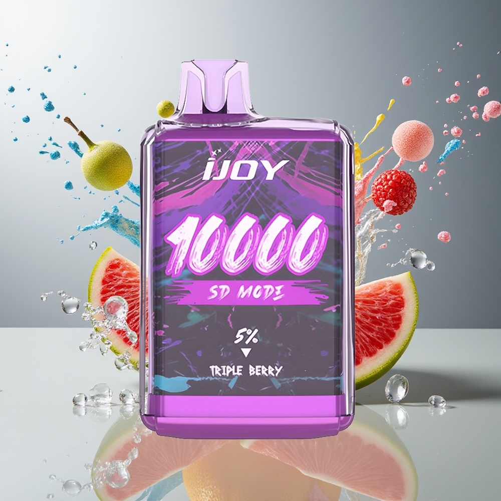 Finland tukku IJOY SD10000 Kertakäyttöinen Vape - 10000 savuketta, 20ml esitäytetty nestemäistä, 5% nikotiinia