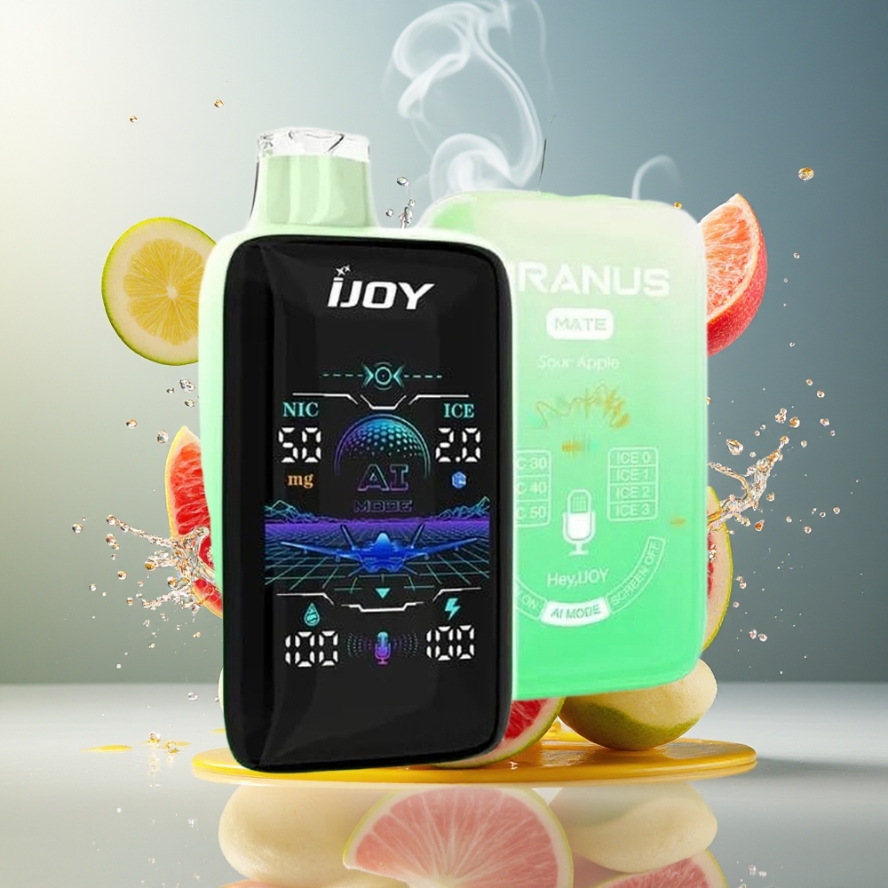 Finland tukku IJOY Uranus Mate 40000 Puffs Kertakäyttöinen Vape - JÄÄKONTROLLI (ICE0, ICE1, ICE2, ICE3) - AKUN KAPASITEETTI 1100MAH - SÄÄDETTÄVÄ ILMANVIRTA