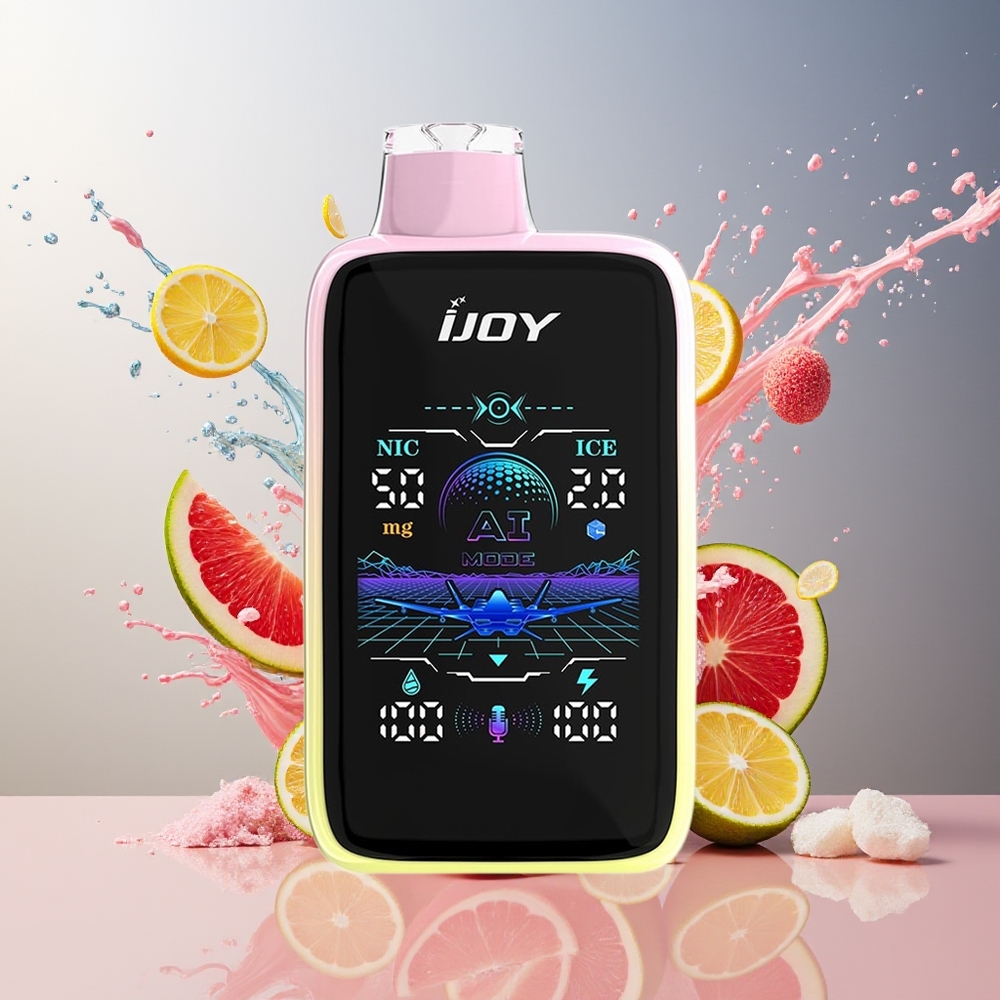 Finland tukku IJOY Uranus Mate 40000 Puffs Kertakäyttöinen Vape - Jäätynyt säätö (ICE CONTROL), 20ML Esitäytetty nestee (PREFILLED E-LIQUID)