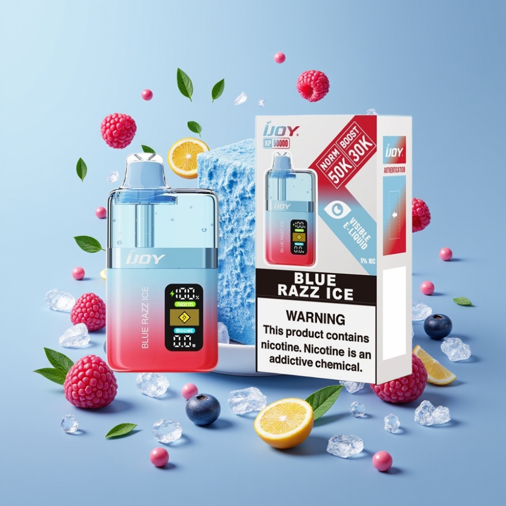 Finland tukku IJOY XP50000 Kertakäyttöinen Vape – 0,4ohm Kaksoisverkko, 50000 Tupakointia (Normaali Tila) / 30000 Tupakointia (Tehostus Tila), 1000 mAh Akku
