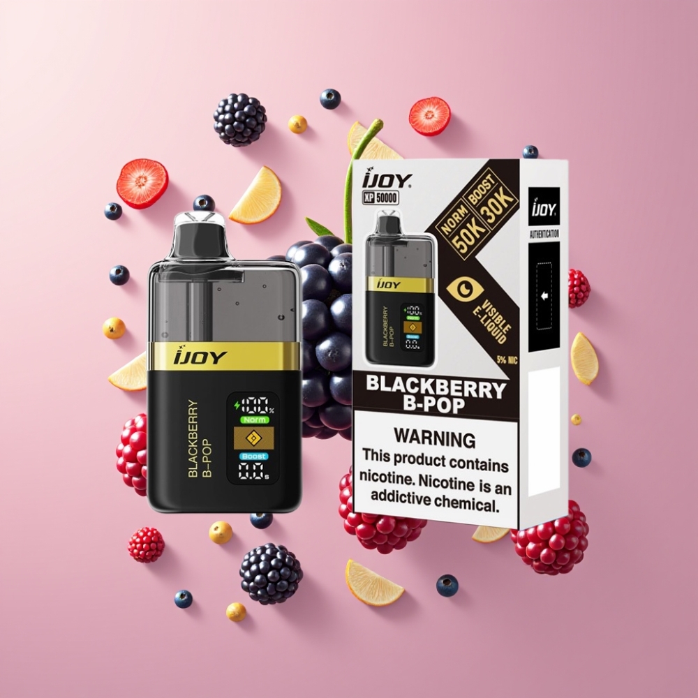 Finland tukku IJOY XP50000 Kertakäyttöinen Vape – 50000 Tupakkia Normaalitilassa / 30000 Tupakkia Boost-tilassa, 50mg/ml Nikotiinia