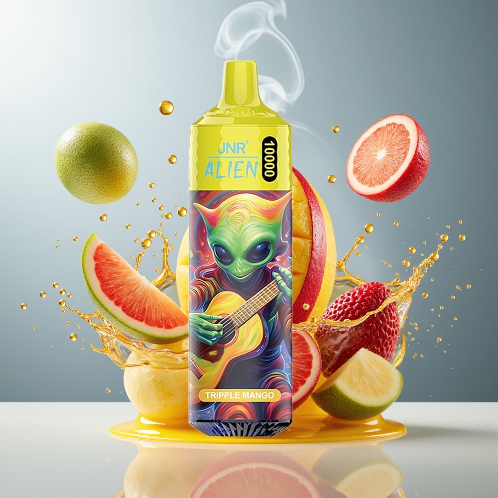 Finland tukku JNR Alien 10000 Puffs 8500mAh Akku 1.2 Ohm Mesh Käämi