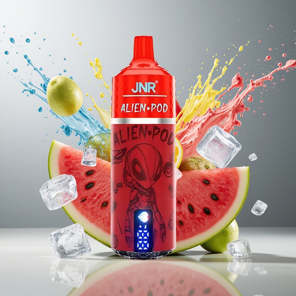 Finland tukku JNR Alien Pod 13000 Puffs - 20ml Nestemäistä - 850mAh Akku Vesimelonijäätelö