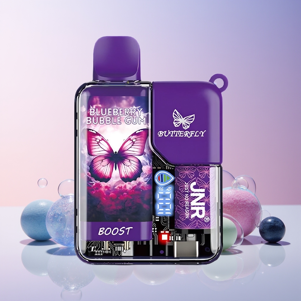 Finland tukku JNR Butterfly 8500 Puffs 15ml Nestemäisen Nikotiinin Kapasiteetti 1.0ohm Verkkokäämi