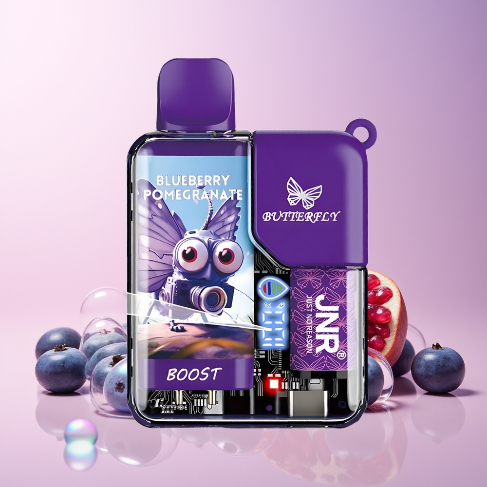 Finland tukku JNR Butterfly 8500 Puffs Disposable Vape - 1200mAh Akku, 15ml Nestemäistä
