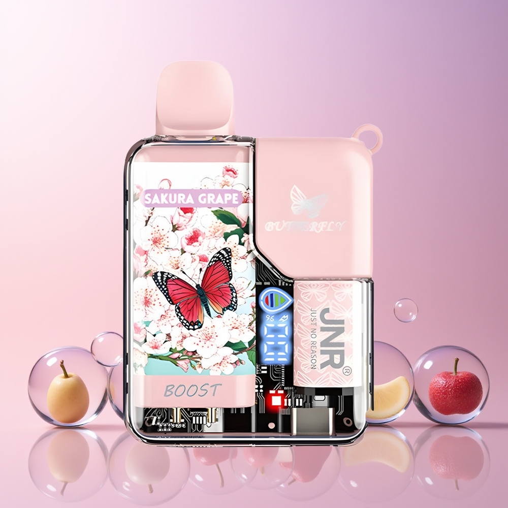 Finland tukku JNR Butterfly 8500 Puffs Disposable Vape - 15ml Nestemäistä Tupakkaa, 1200mAh Akku