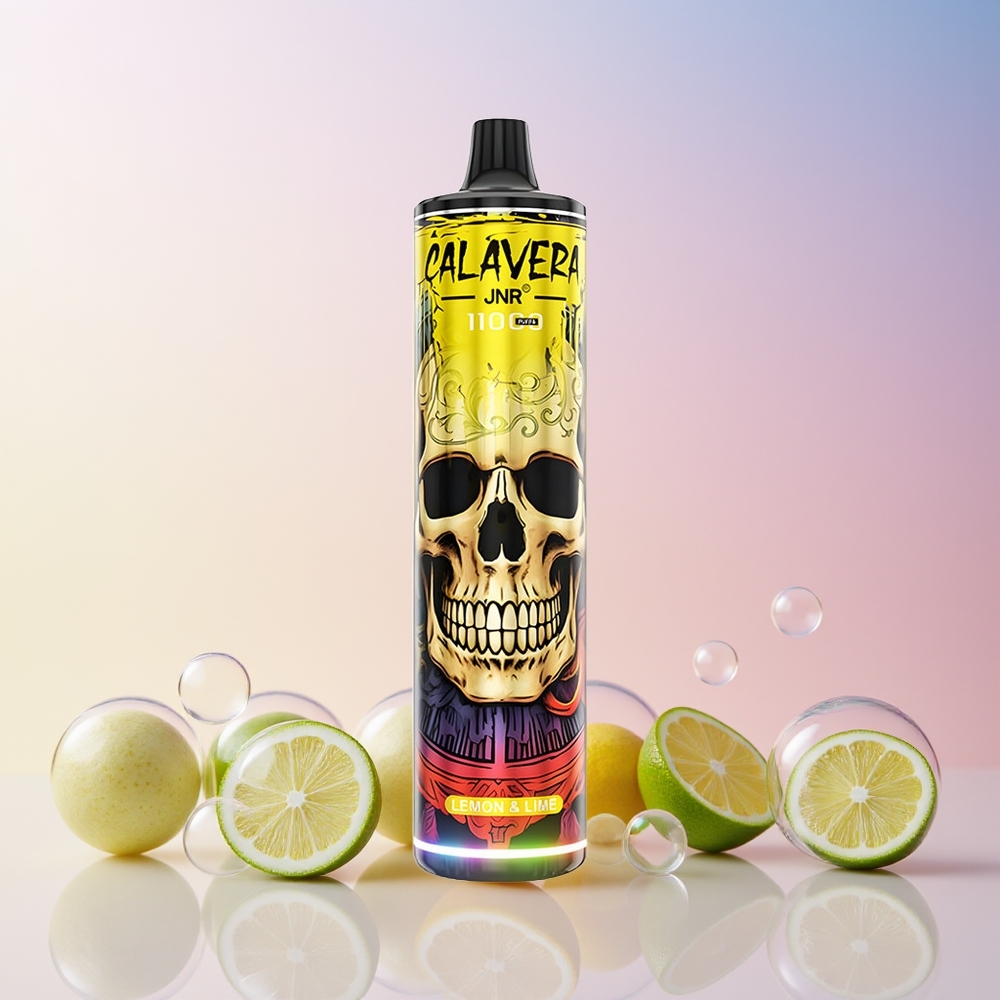 Finland tukku JNR Calavera 11000 Puffs Disposable Vape – 21ml Nestemäistä – 850 mAh Akku Sitruuna ja lime