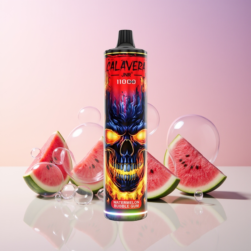 Finland tukku JNR Calavera 11000 Puffs Disposable Vape - 21ml Nestemäistä Nikotiinia, 850 mAh Akku, Type-C Latausliitin