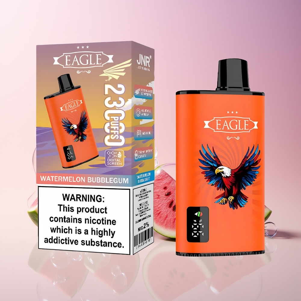 Finland tukku JNR EAGLE Smart 23000 Puffs Disposable Vape – Digitaalinäyttö, 25ml Nestemäisessä Kapasiteetti