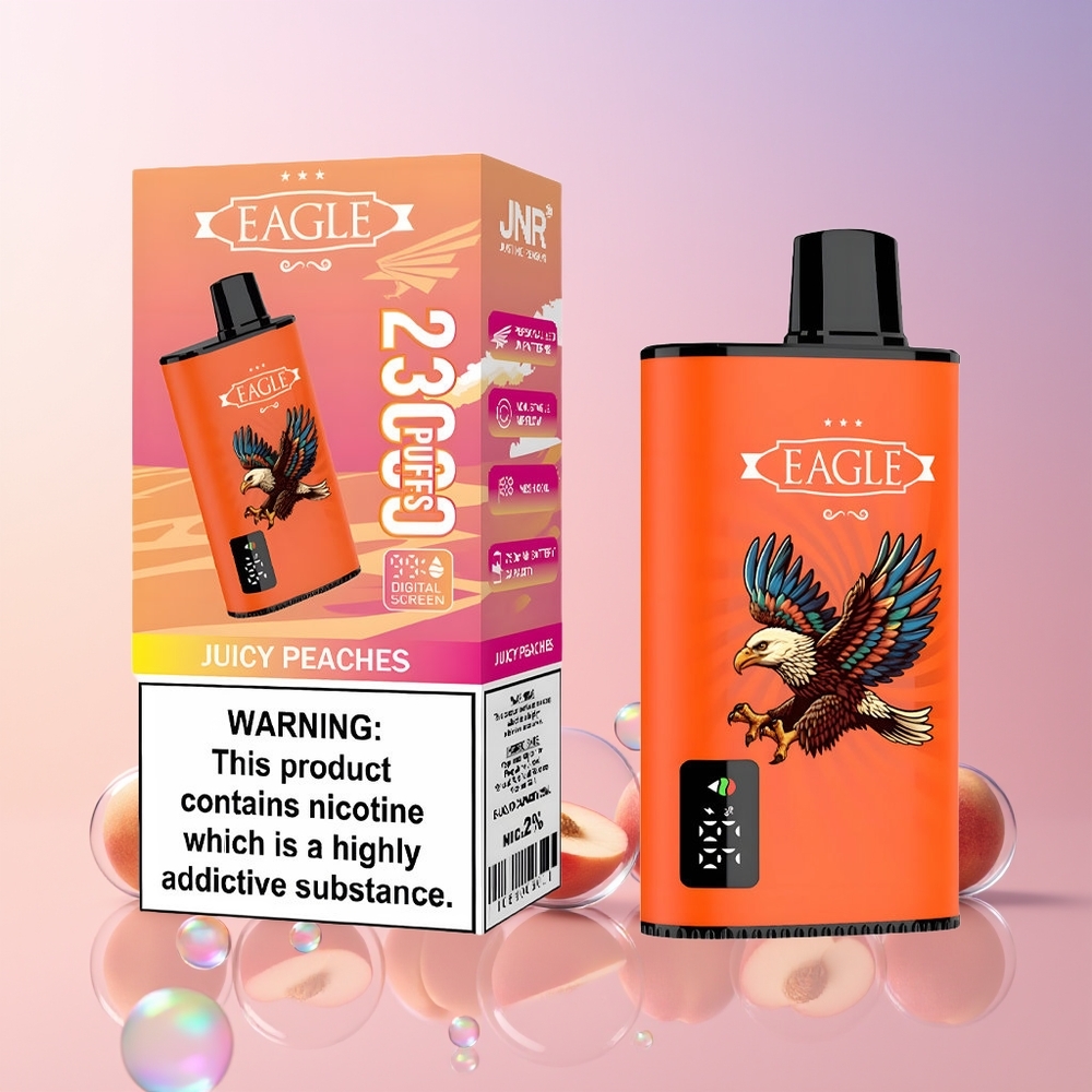 Finland tukku JNR EAGLE Smart 23000 Puffs Disposable Vape – Digitaalinäyttö, 25ml nestekapasiteetti