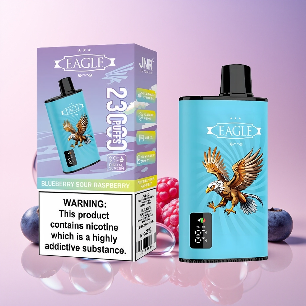 Finland tukku JNR EAGLE Smart 23000 Puffs Disposable Vape Digitaalinäyttö Säädettävä ilmanvirtaus