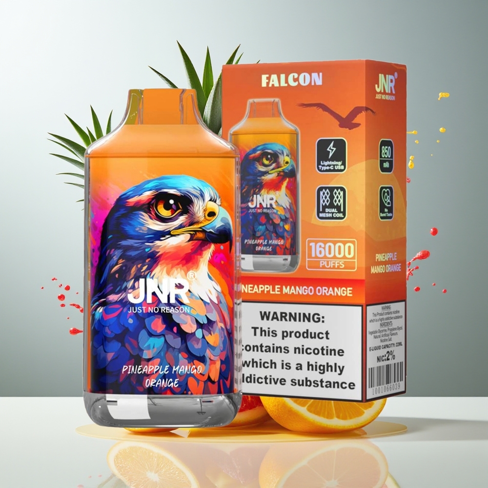 Finland tukku JNR Falcon 16000 Puffs 16000 Tupakointia 850 mAh Akku 22ml Nestemäistä