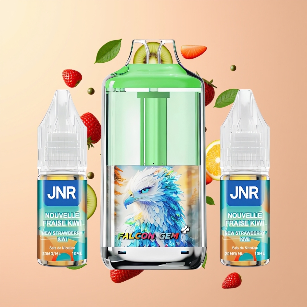 Finland tukku JNR Falcon GEM⁺ 30000 Puhallus Uudelleentäytettävä Pod Vape – Näkyvä E-nesteensäiliö, 950mAh Akku