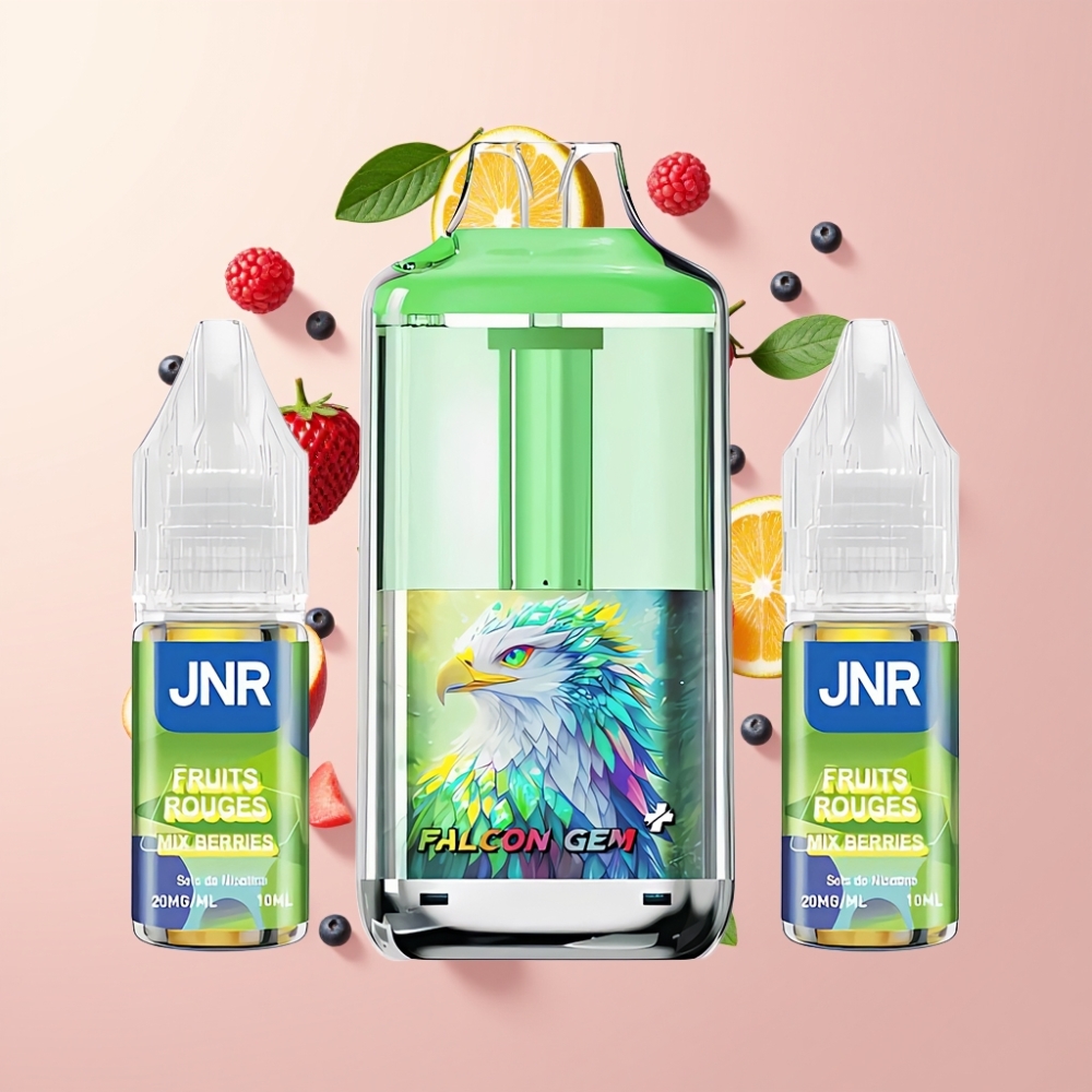 Finland tukku JNR Falcon GEM⁺ 30000 Puhallus Uudelleentäytettävä Pod Vape Näkyvä E-nestesäiliö 950mAh Akku