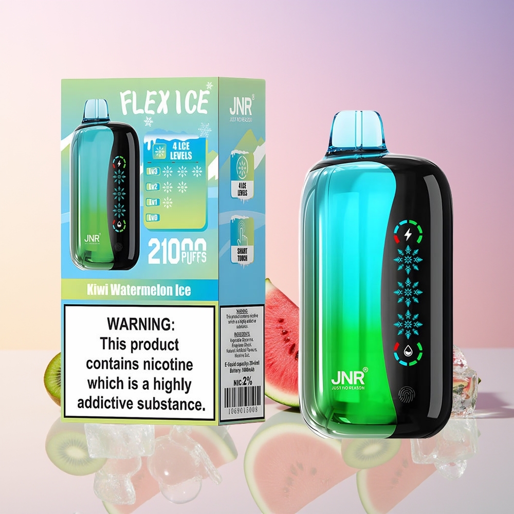 Finland tukku JNR Flex Ice 21000 Puhallus 26ml E-neste 1.2 Ohm Dual Mesh