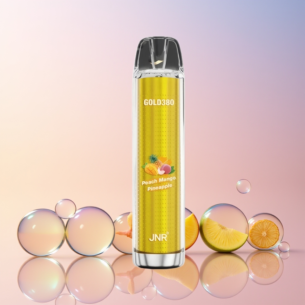Finland tukku JNR Glod380 6000 Puffs 1500mAh Akku 13ml Nestemäärä Persikka-mango-ananas