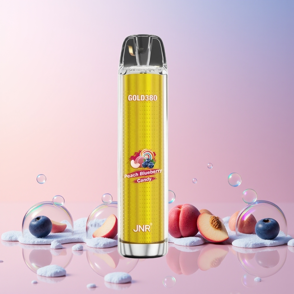 Finland tukku JNR Glod380 6000 Puffs 1500mAh Akku 13ml Nestemäärä Persikka-mustikka