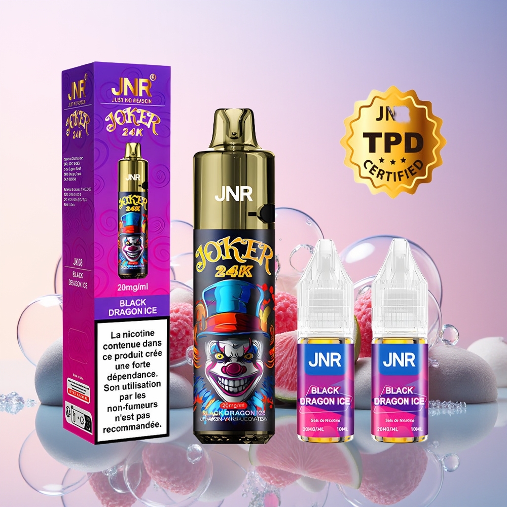 Finland tukku JNR Joker 24K Puffs 24000 savuketta 2% nikotiinia 800mAh Akku