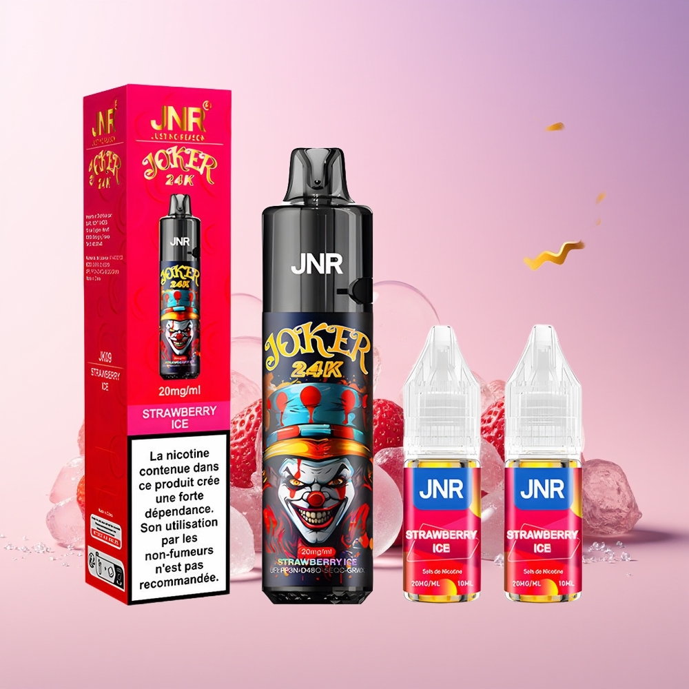 Finland tukku JNR Joker 24K Puffs 2+10ml Täytettävä Pod 800mAh Akku