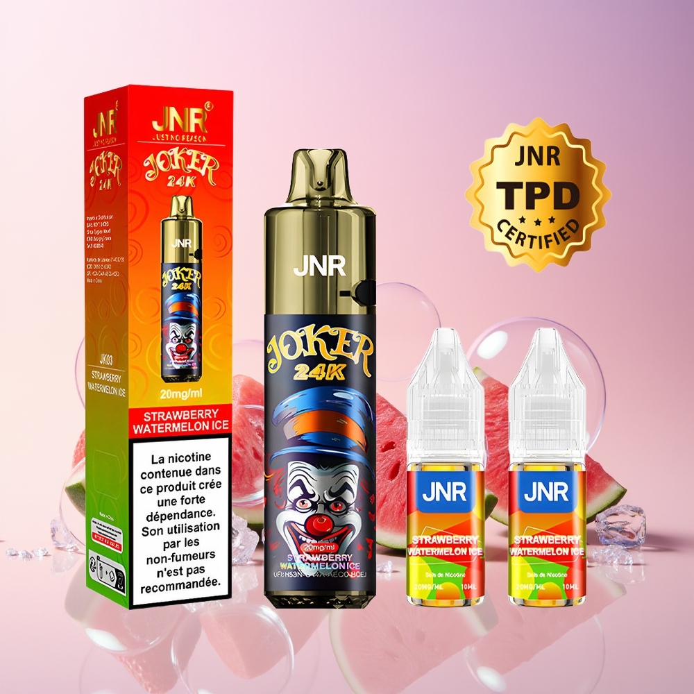 Finland tukku JNR Joker 24K Puffs 800mAh Akku 2% Nikotiinia Näkyvä Nestetasot
