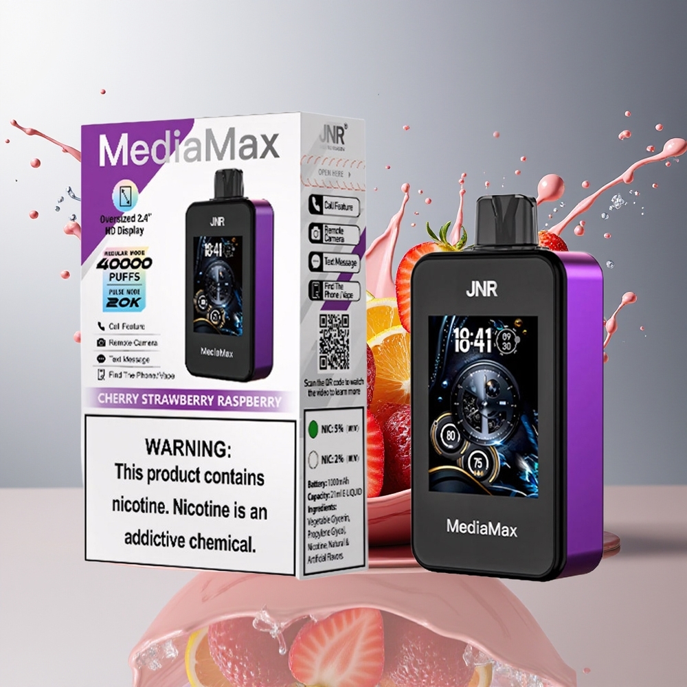 Finland tukku JNR MediaMax 40000 Puffs 21mL nestemäärä 1000mAh akku