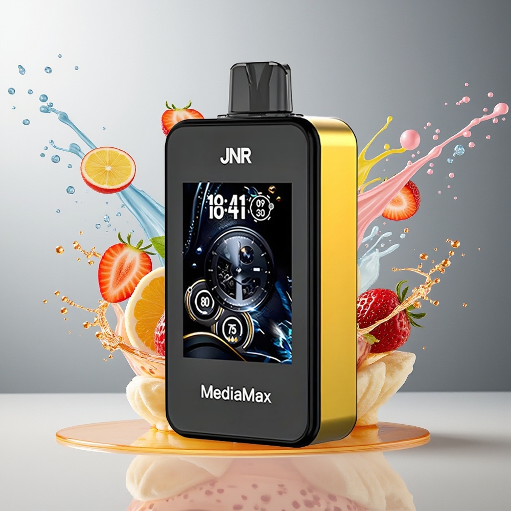 Finland tukku JNR MediaMax 40000 Puffs - 21ml Nestemäinen Tankki, 1000mAh Akku, Kaksoisverkkokäämi