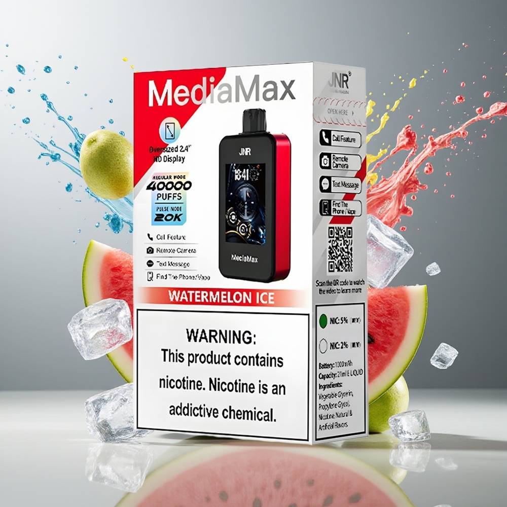 Finland tukku JNR MediaMax 40000 Puffs 21ml nestemäärä 1000mAh akku