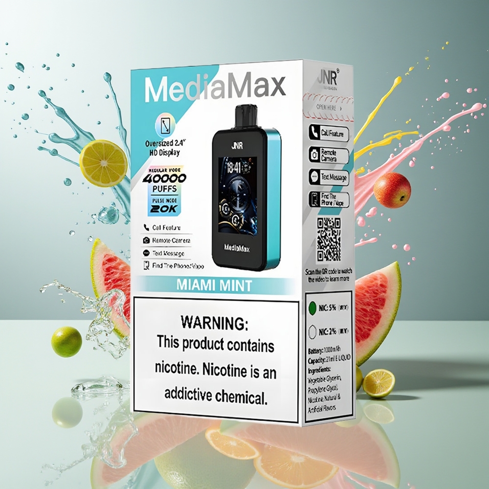 Finland tukku JNR MediaMax 40000 Puffs 40000 tupakointikertaa 21mL nestetilavuus