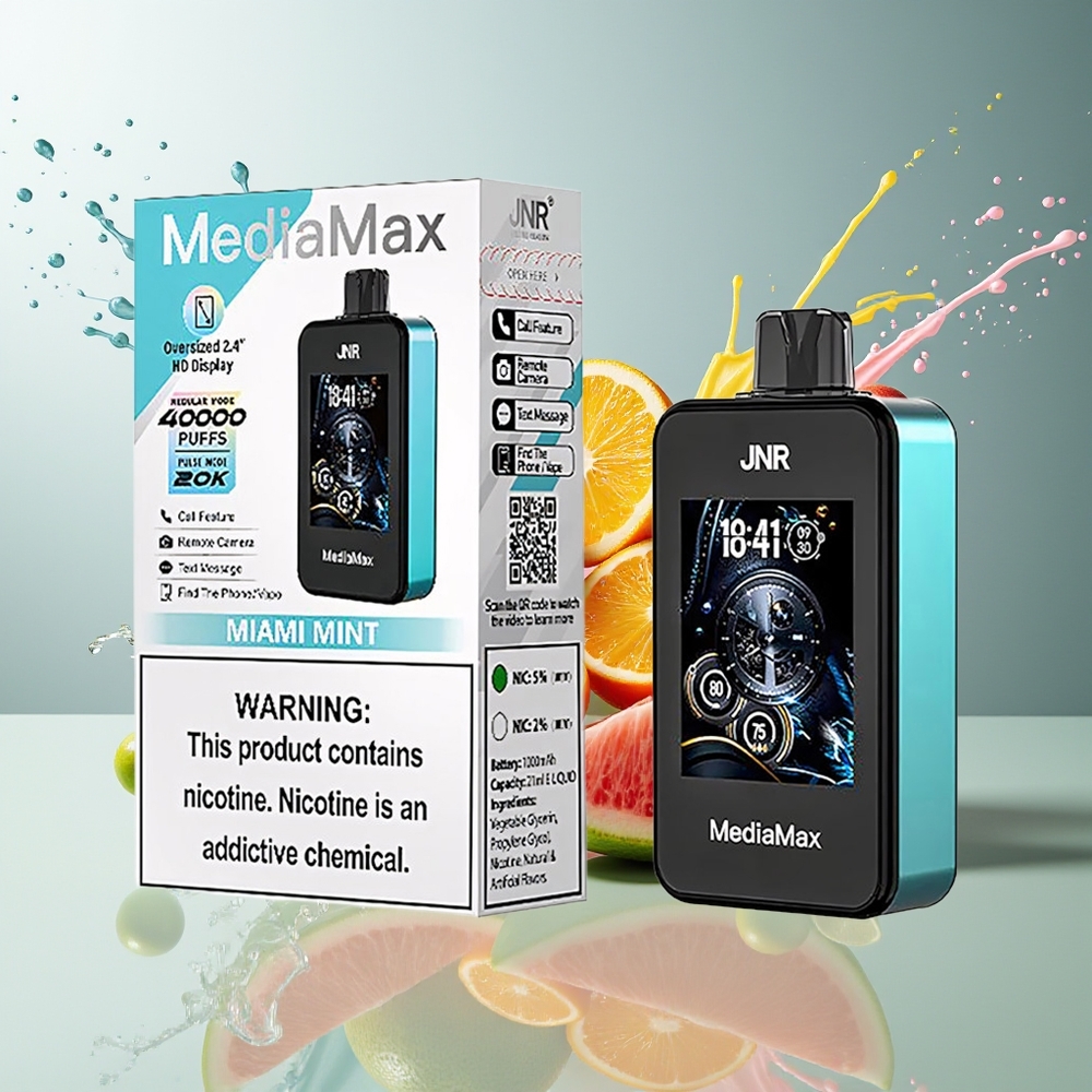 Finland tukku JNR MediaMax 40000 Puffs 40000 tupakointikertaa 21mL nestetilavuus