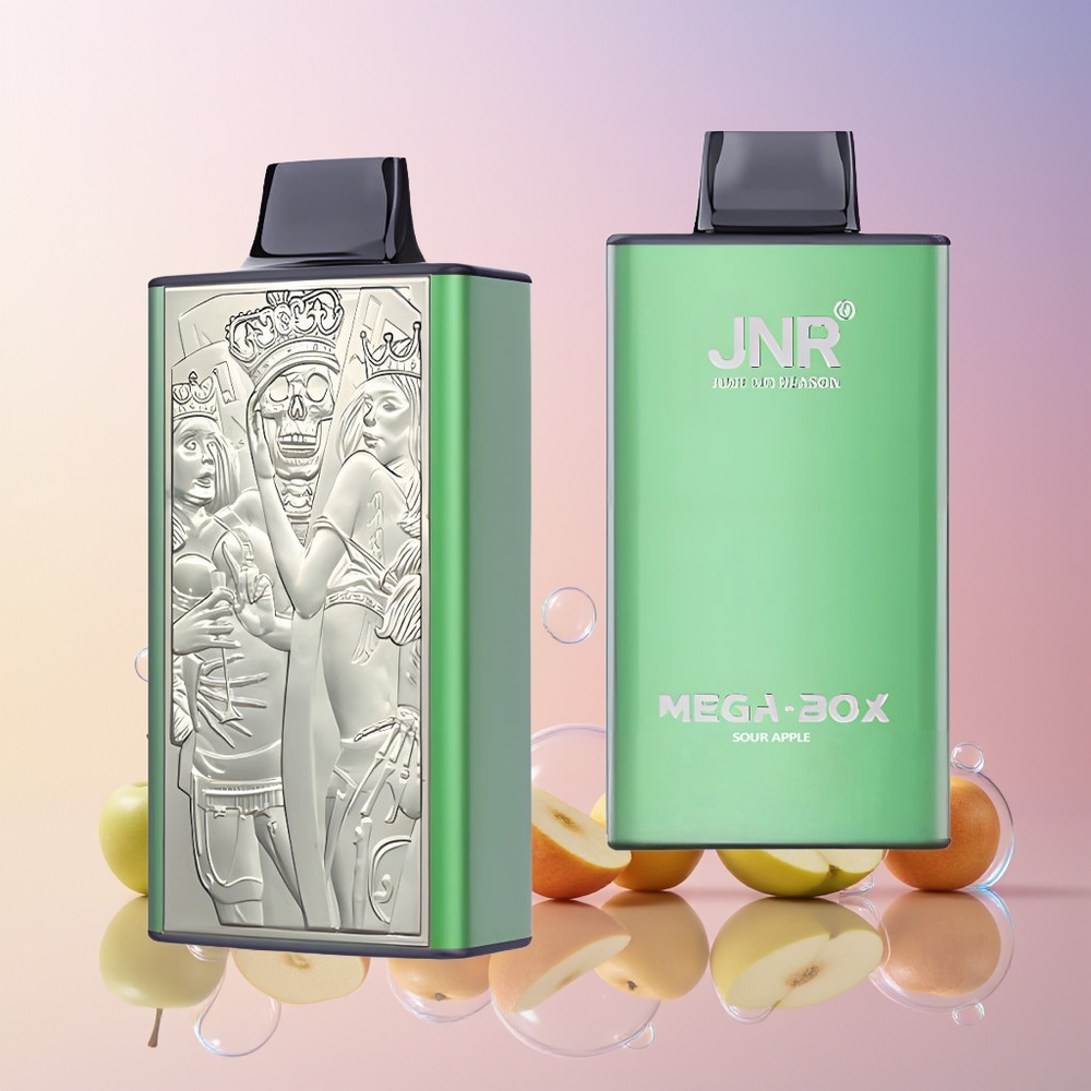 Finland tukku JNR Mega Box 25000 Puffs 30ml Nestemäistä 850mAh Akku Hapanomena
