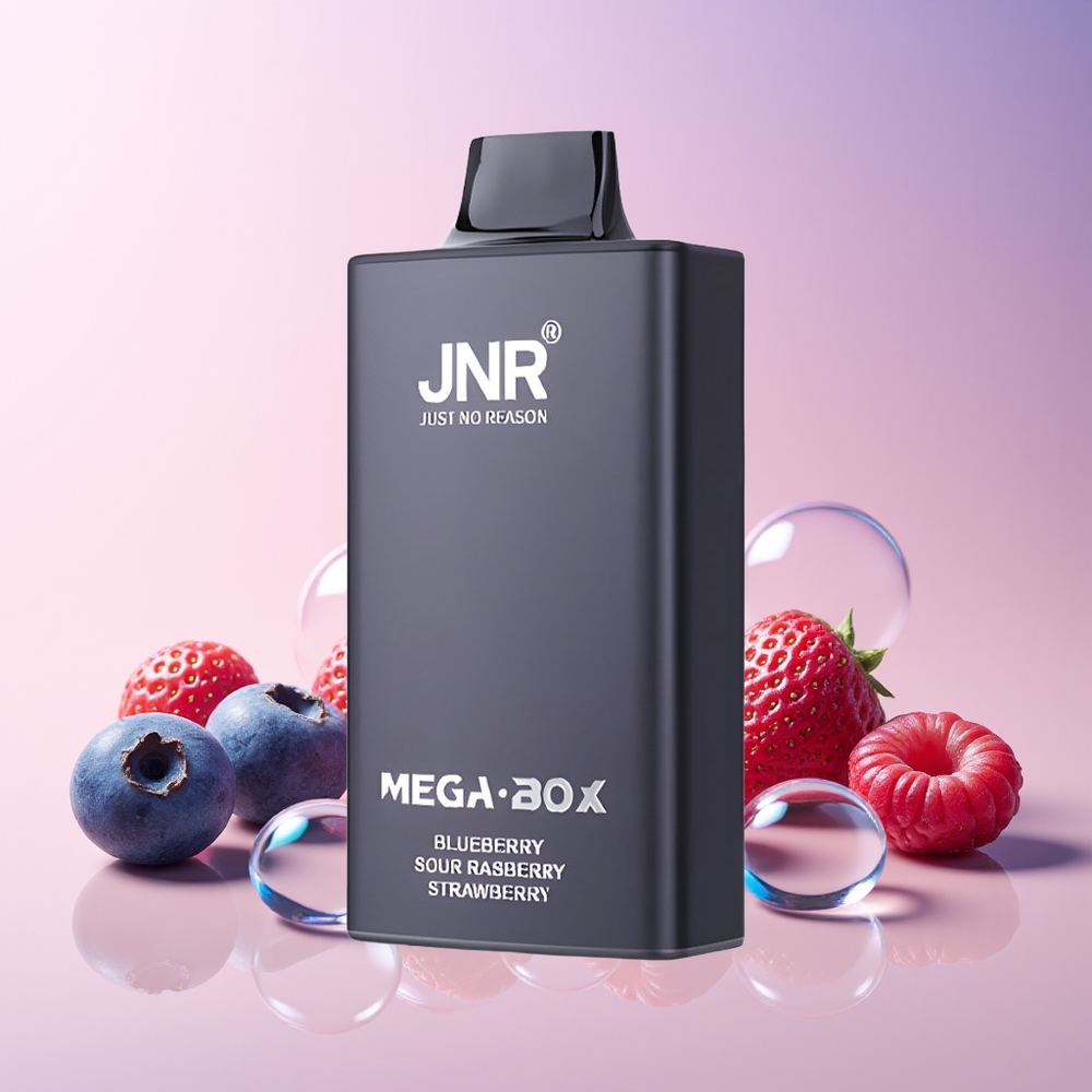 Finland tukku JNR Mega Box 25000 savuketta 30ml nestemäistä Mustikka-hapan vadelma-mansikka