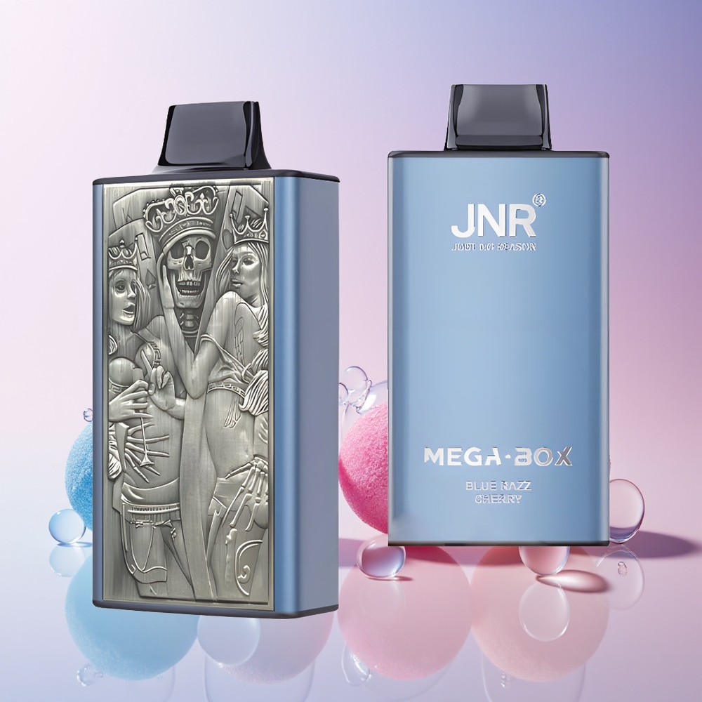 Finland tukku JNR Mega Box 25000 tupakkaa 30ml nestemäistä akkukapasiteetti Blue Razz -kirsikka