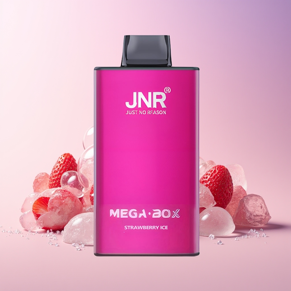 Finland tukku JNR Mega Box 25000 tupakkaa 30ml nestemäistä akkukapasiteetti Mansikkajäätelö
