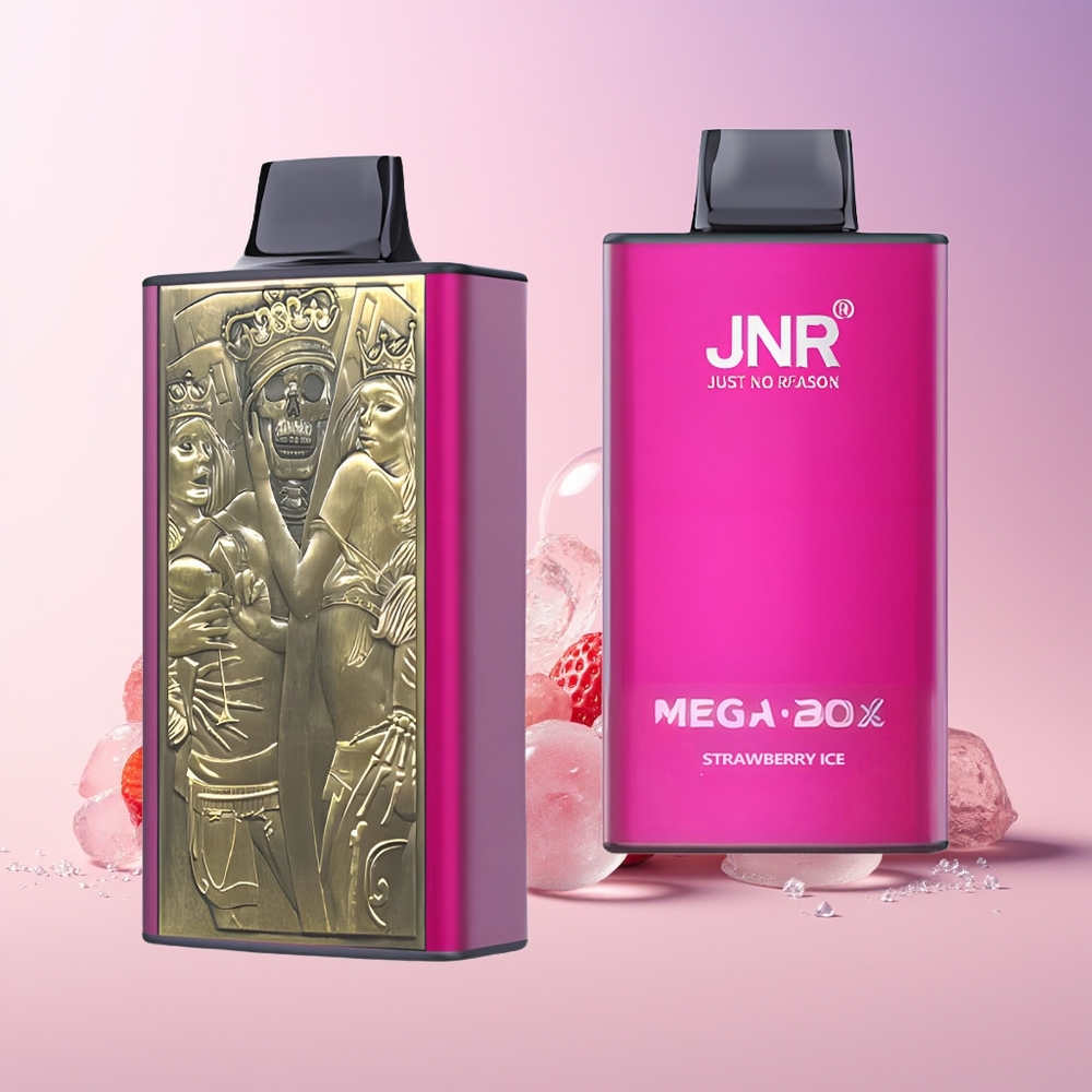 Finland tukku JNR Mega Box 25000 tupakkaa 30ml nestemäistä akkukapasiteetti Mansikkajäätelö