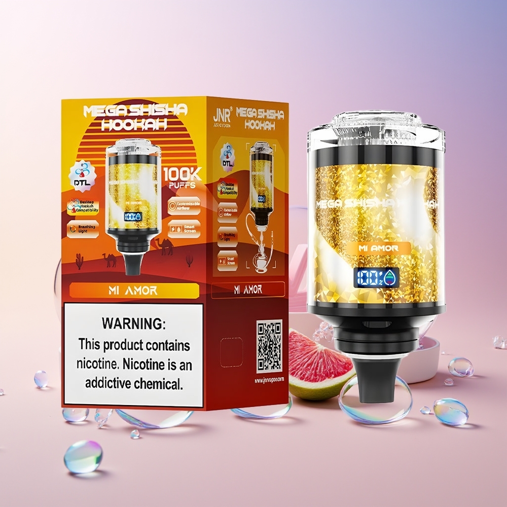Finland tukku JNR Mega Shisha 60ml nestemäisen nesteen kapasiteetti 2200mAh ladattava akku Minun rakkauteni