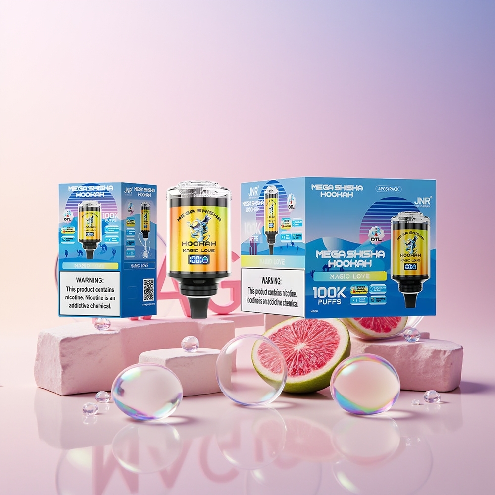 Finland tukku JNR Mega Shisha Hookah - 100000 savutusta / 60ml nestekapasiteetti / 2200mAh akku
