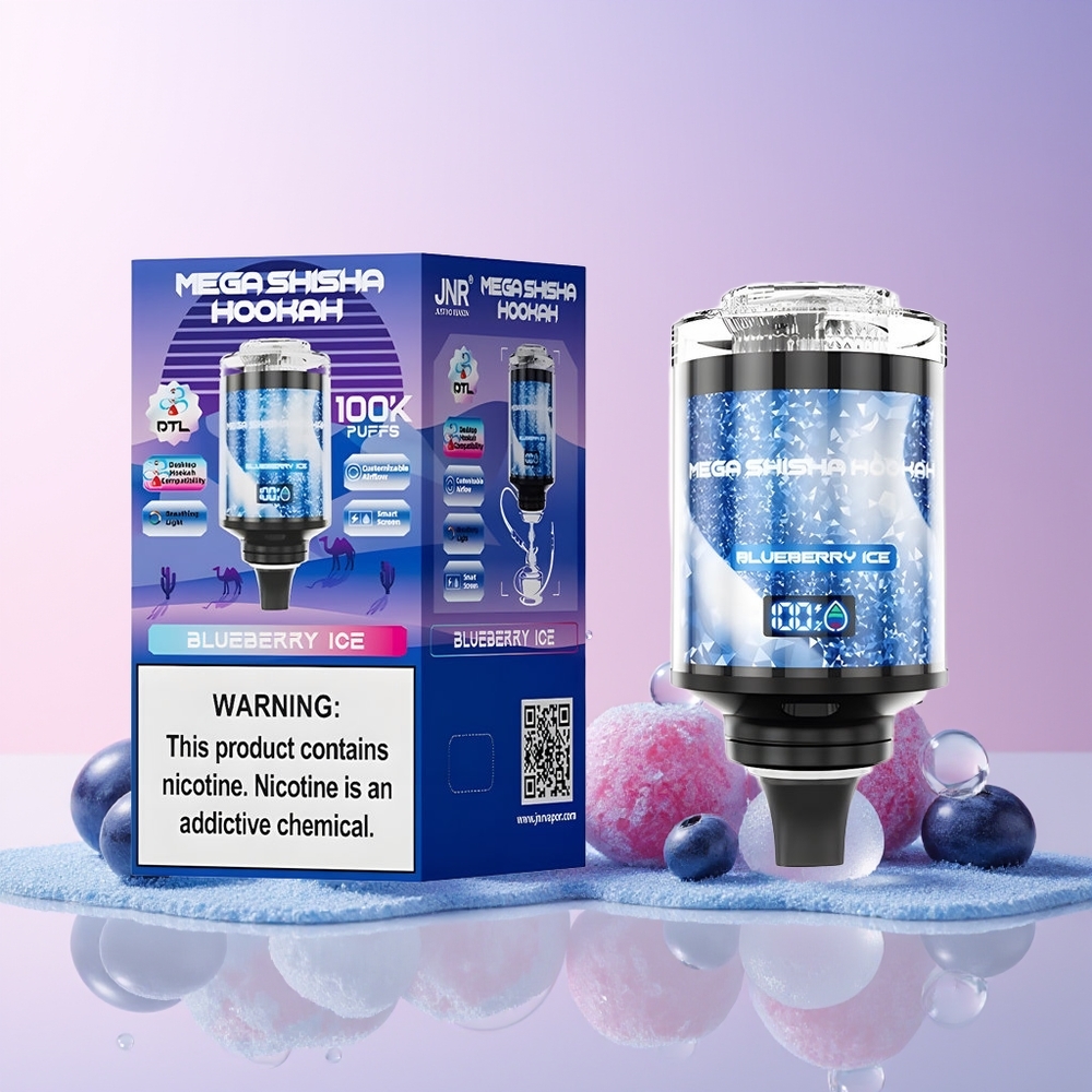 Finland tukku JNR Mega Shisha Hookah 100000 savutusta 60ml nestemäistä