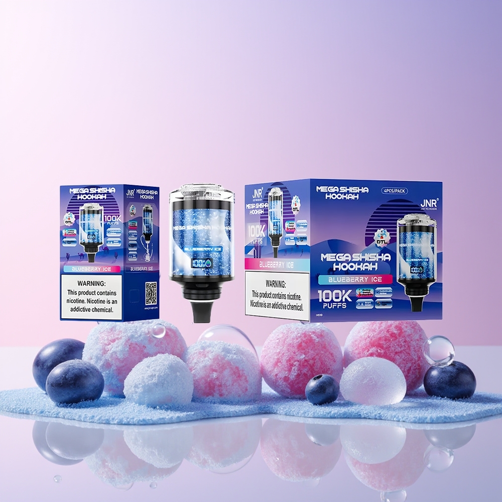 Finland tukku JNR Mega Shisha Hookah 100000 savutusta 60ml nestemäistä