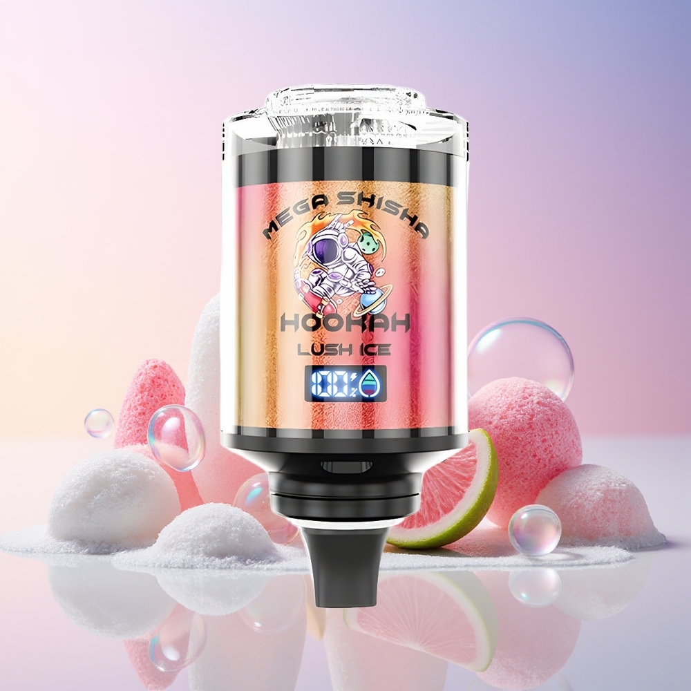 Finland tukku JNR Mega Shisha Hookah 60ml nestemäisen nesteen kapasiteetti & 2200mAh ladattava akku