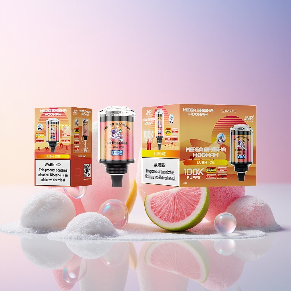 Finland tukku JNR Mega Shisha Hookah 60ml nestemäisen nesteen kapasiteetti & 2200mAh ladattava akku