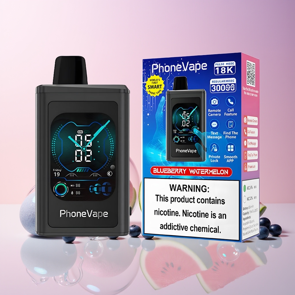 Finland tukku JNR PhoneVape 30000 puffs Disposable Vape – 850mAh Type-C Ladattava Akku, 30000 savutusta, 2%,5% Nikotiinia