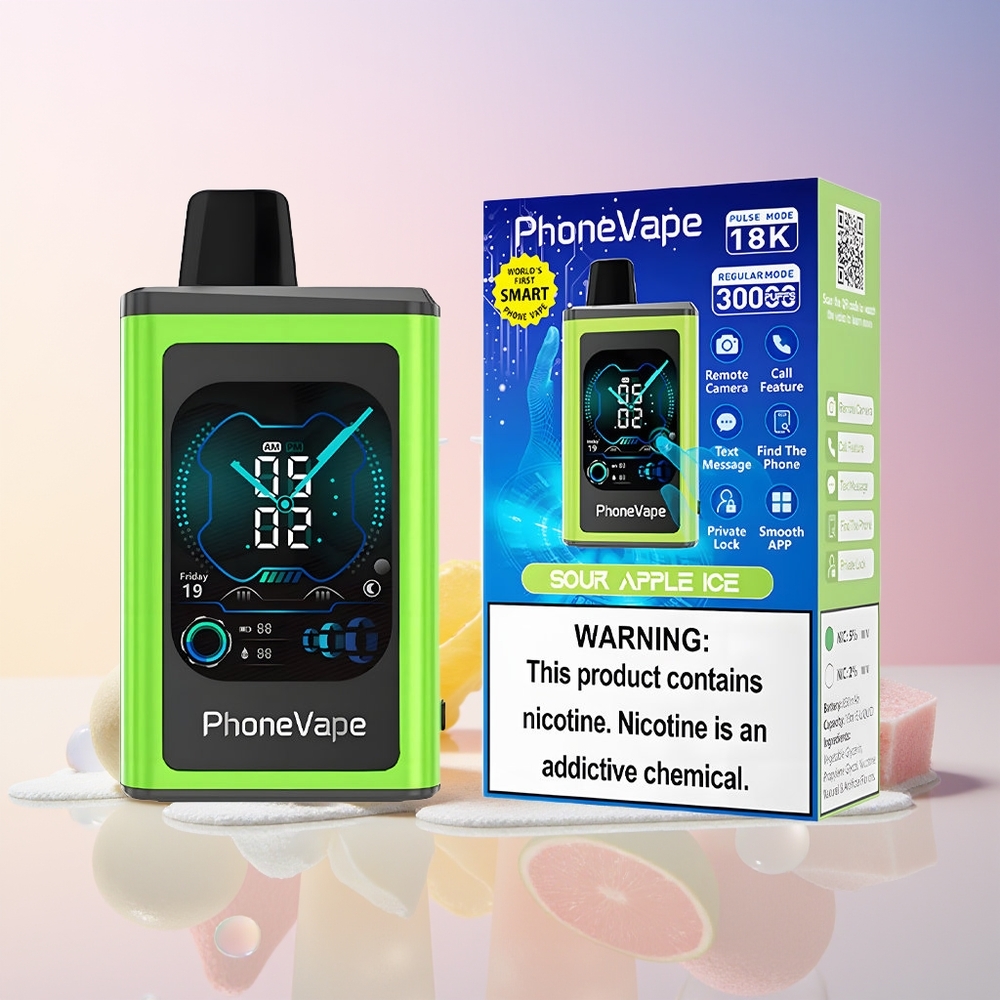 Finland tukku JNR PhoneVape 30000 puffs Disposable Vape – 850mAh Type-C Ladattava Akku, Sovelluksella Ohjattava