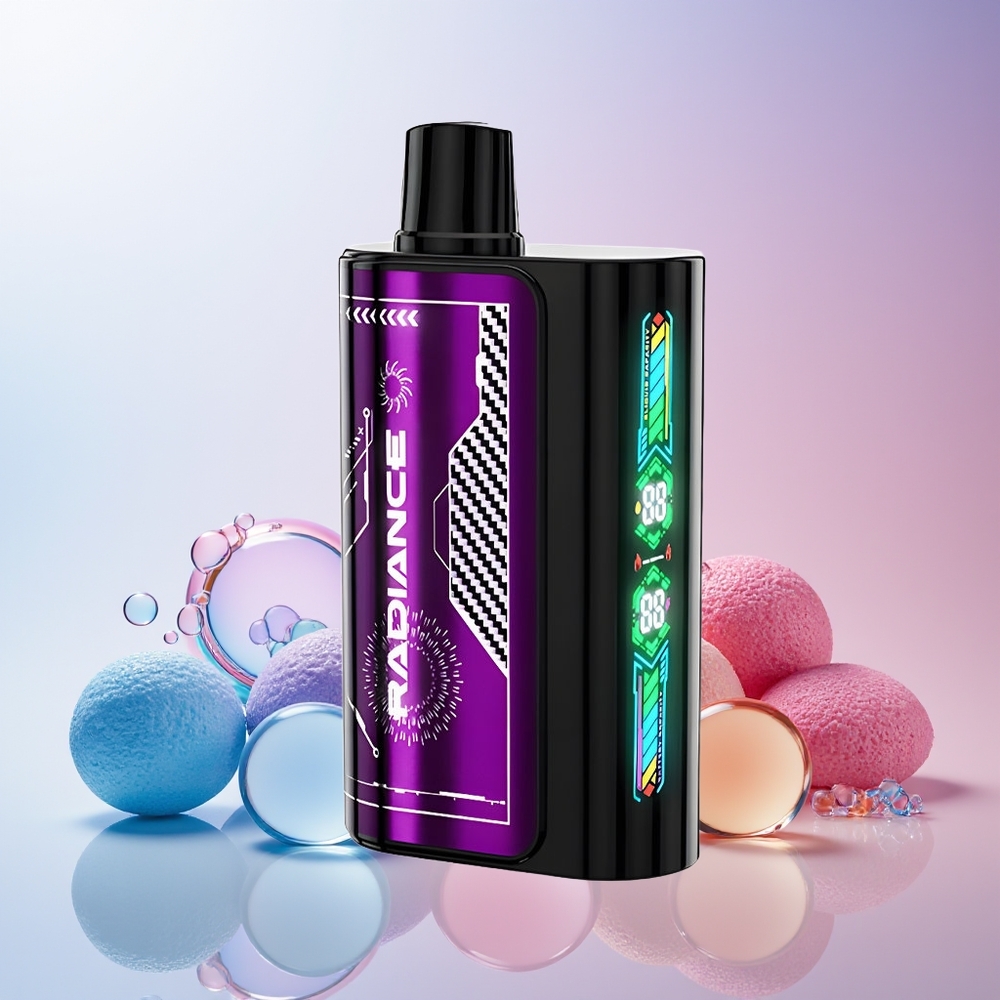Finland tukku JNR Radiance 31000 Puffs 28ml E-neste 950 mAh Ladattava Akku Blue Razz Kirsikka