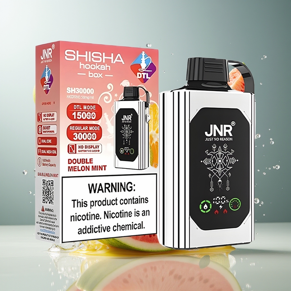 Finland tukku JNR Shisha Hookah Box 20500 Puffia, HD-Näyttö, 25ml E-nestetilavuus