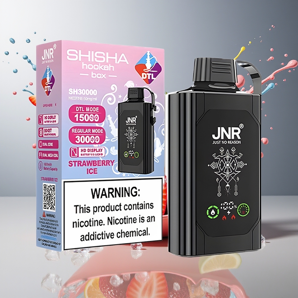 Finland tukku JNR Shisha Hookah Box 20500 Puffs HD-näyttö 25ml nestetankki