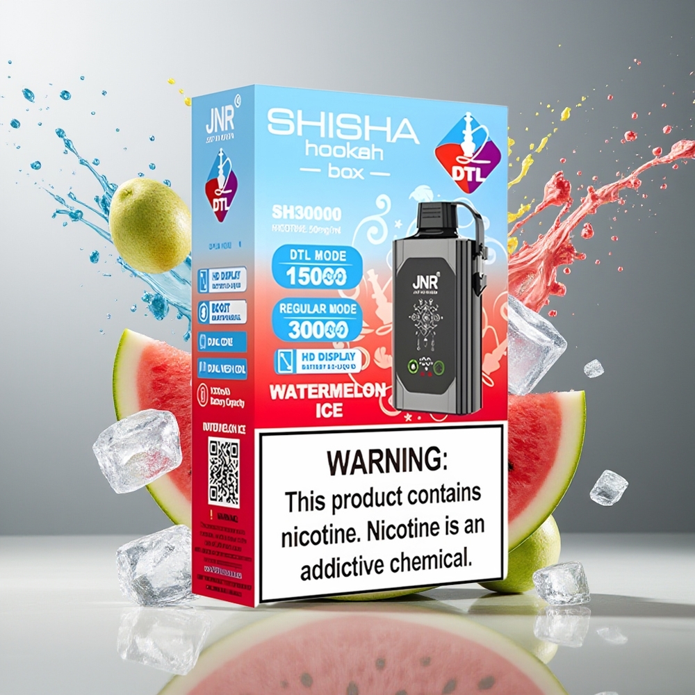 JNR Shisha Hookah Box Finland tukku - 20500 Puffia - 25ml Nestemäisellä - Type-C Pikalataus