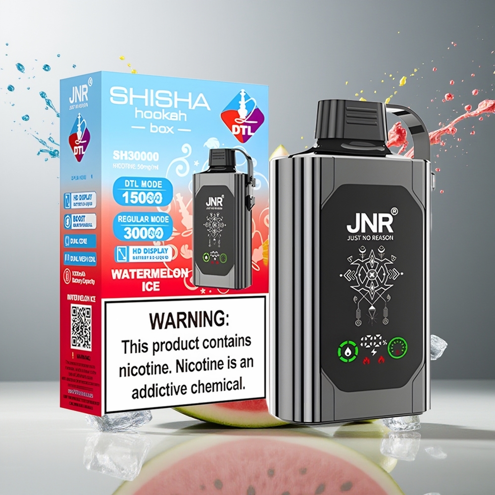 JNR Shisha Hookah Box Finland tukku - 20500 Puffia - 25ml Nestemäisellä - Type-C Pikalataus
