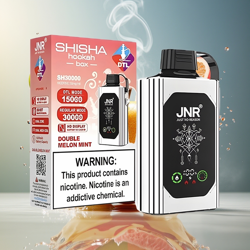 JNR Shisha Hookah Box Finland tukku - 20500 Puffia - 25ml Nestemäistä - HD Näyttö