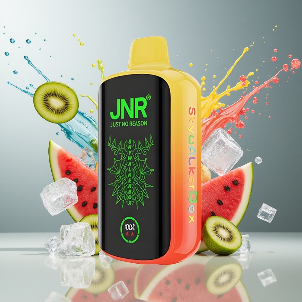 Finland tukku JNR Skywalker Box 21000 Puffs 850 mAh Akku 25ml Nestemäärä Kiivi-vesimelonijäätelö